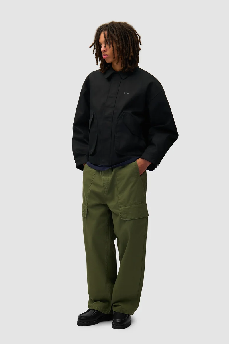 Veste à poches inclinées - Noir (défaut)