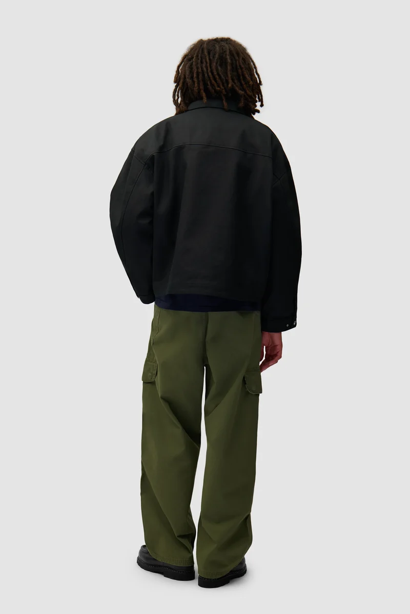 Veste à poches inclinées - Noir (défaut)