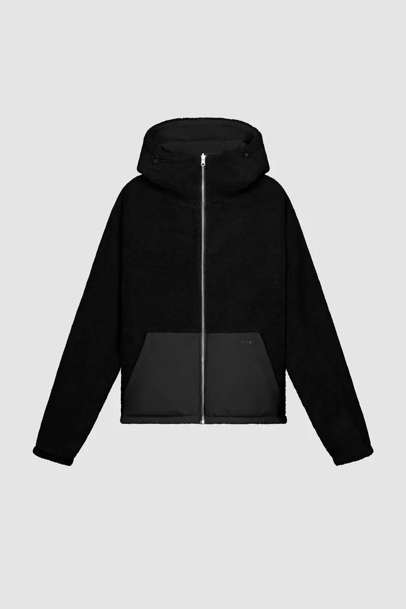 Veste technique en nylon - Noir