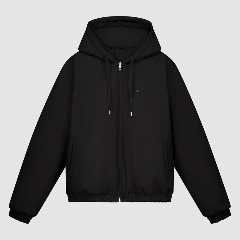 Veste réversible en nylon - Noir