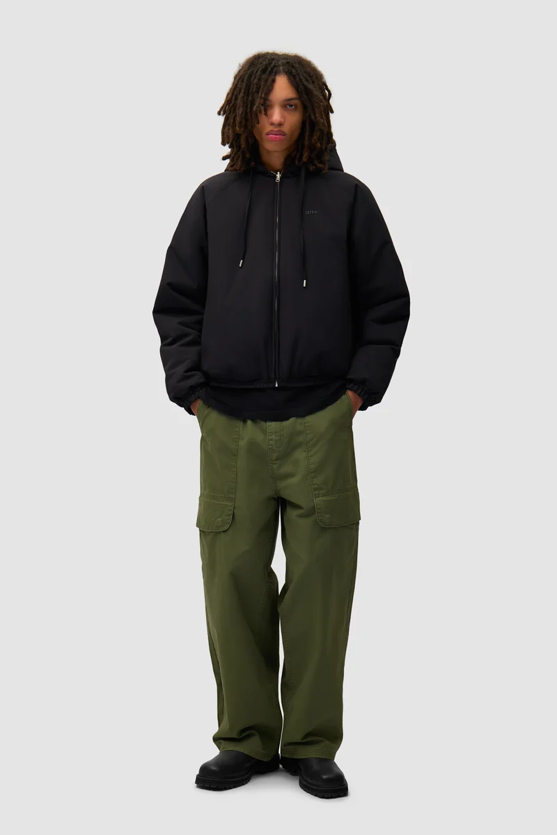 Veste réversible en nylon - Noir