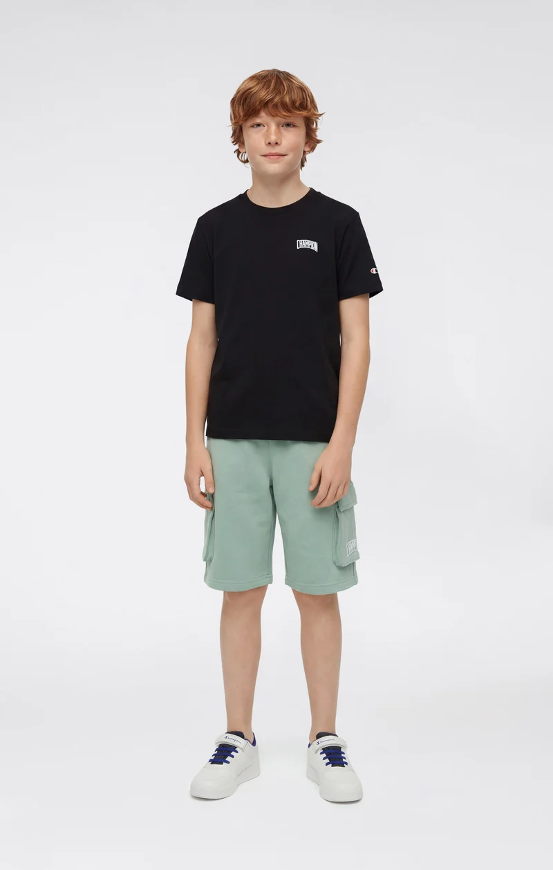 Boys’ Cargo Shorts with Puff Print