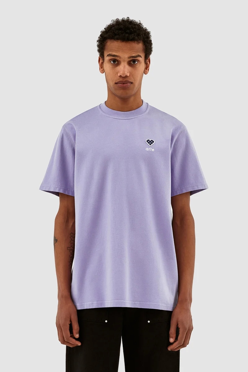 Tommy Heart Patch T-shirt - Violet