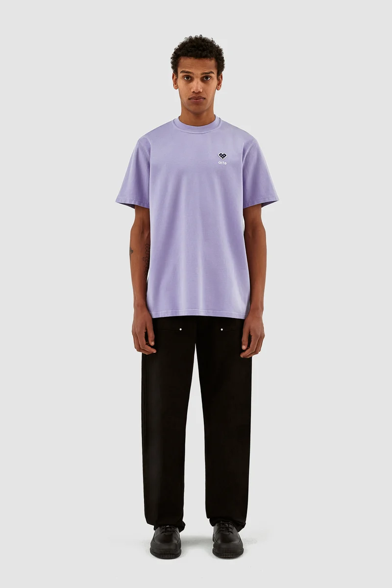 Tommy Heart Patch T-shirt - Violet