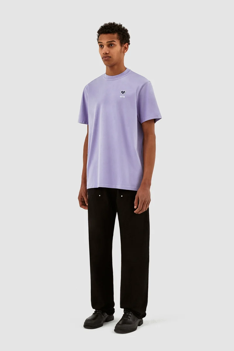 Tommy Heart Patch T-shirt - Violet