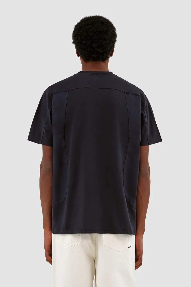 T-shirt Theo W Cuts - Marine