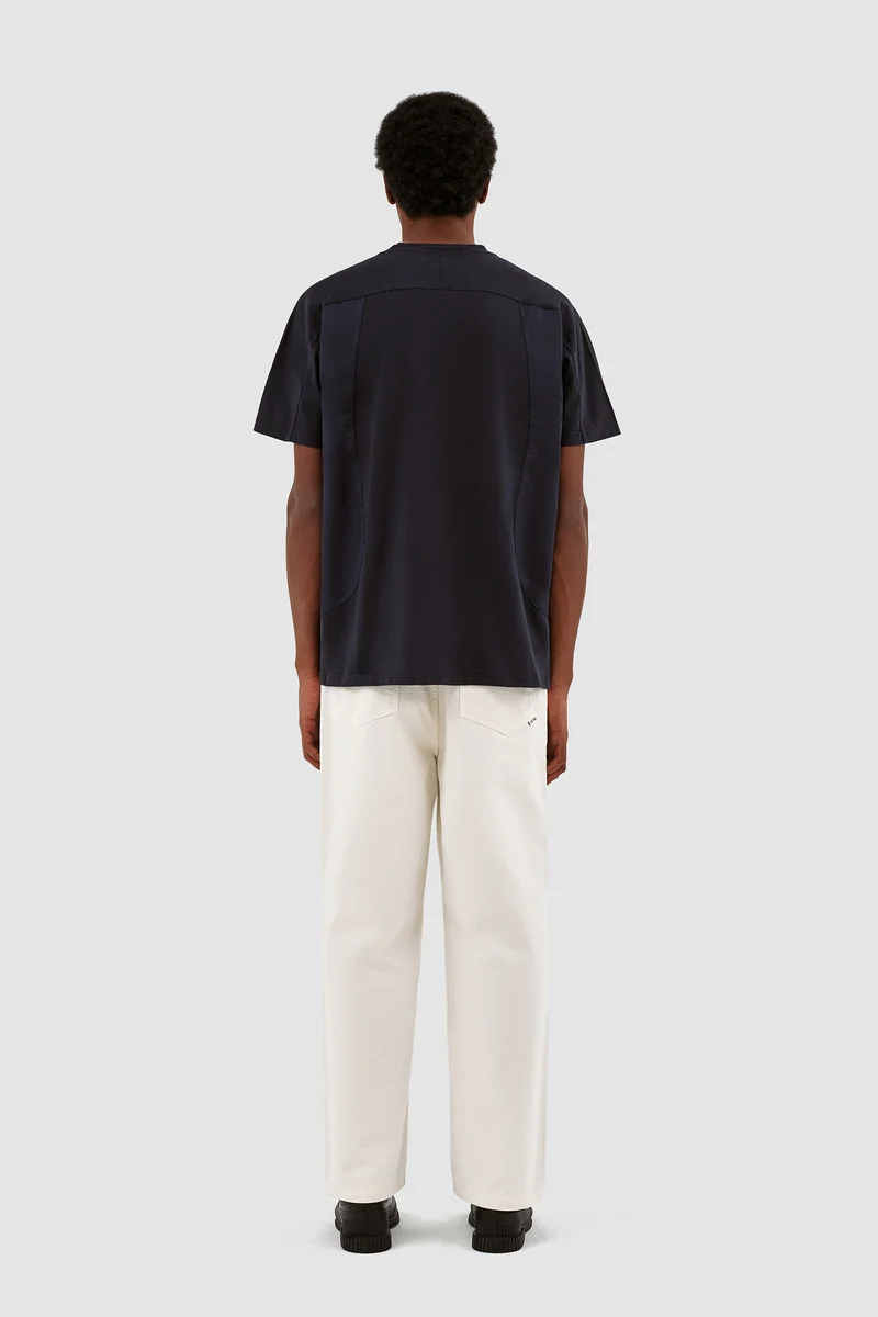T-shirt Theo W Cuts - Marine