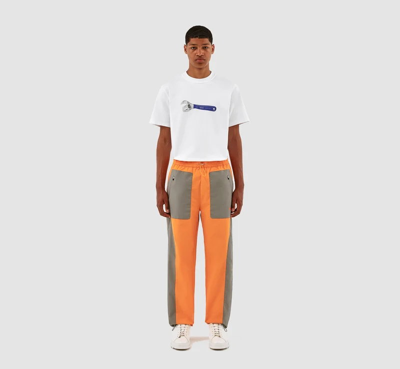 Pantalon Jeff - Orange/Gris