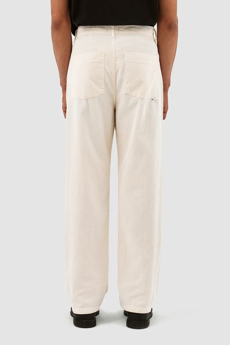 Pantalon en velours côtelé Perry - Crème
