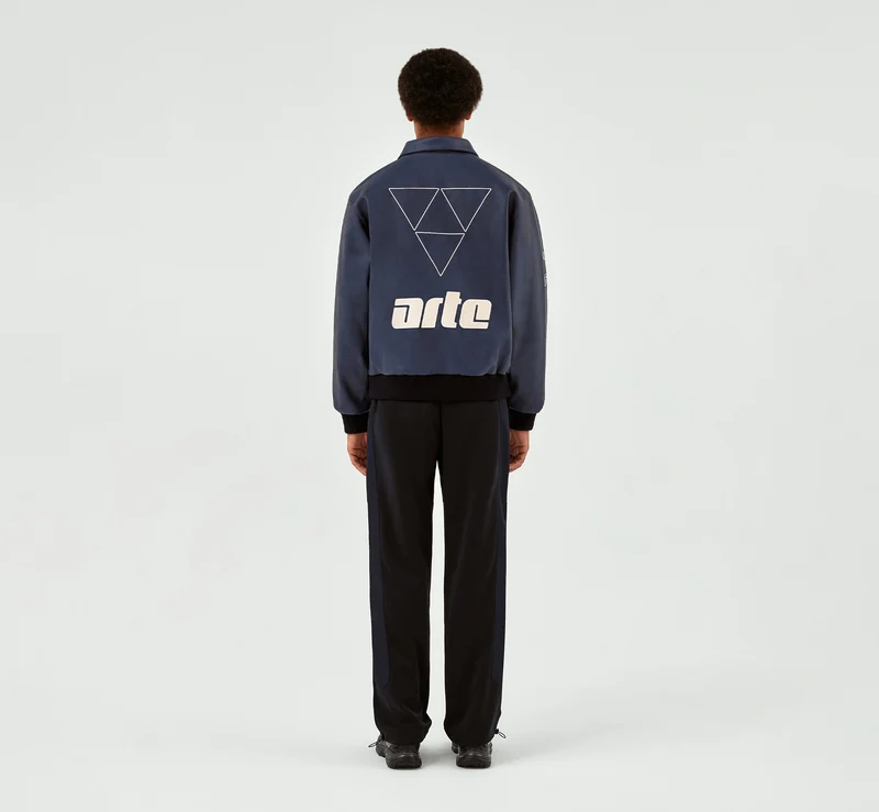 667 Veste en cuir - Marine