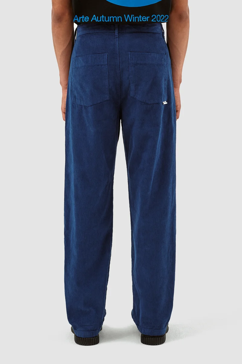 Pantalon en velours côtelé Perry - Marine