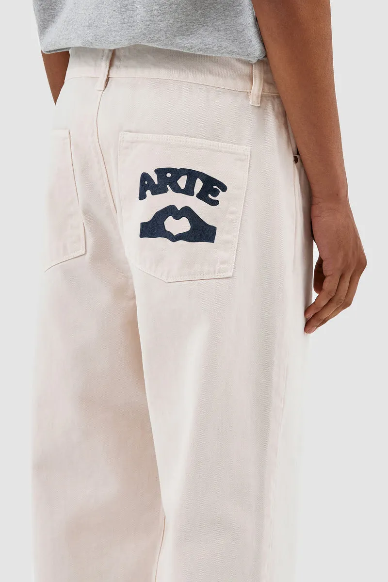 Pantalon Paul Pocket Logo - Crème