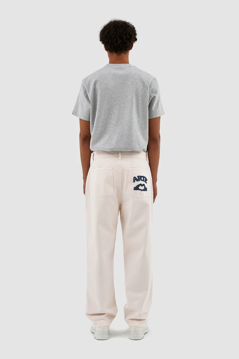 Pantalon Paul Pocket Logo - Crème