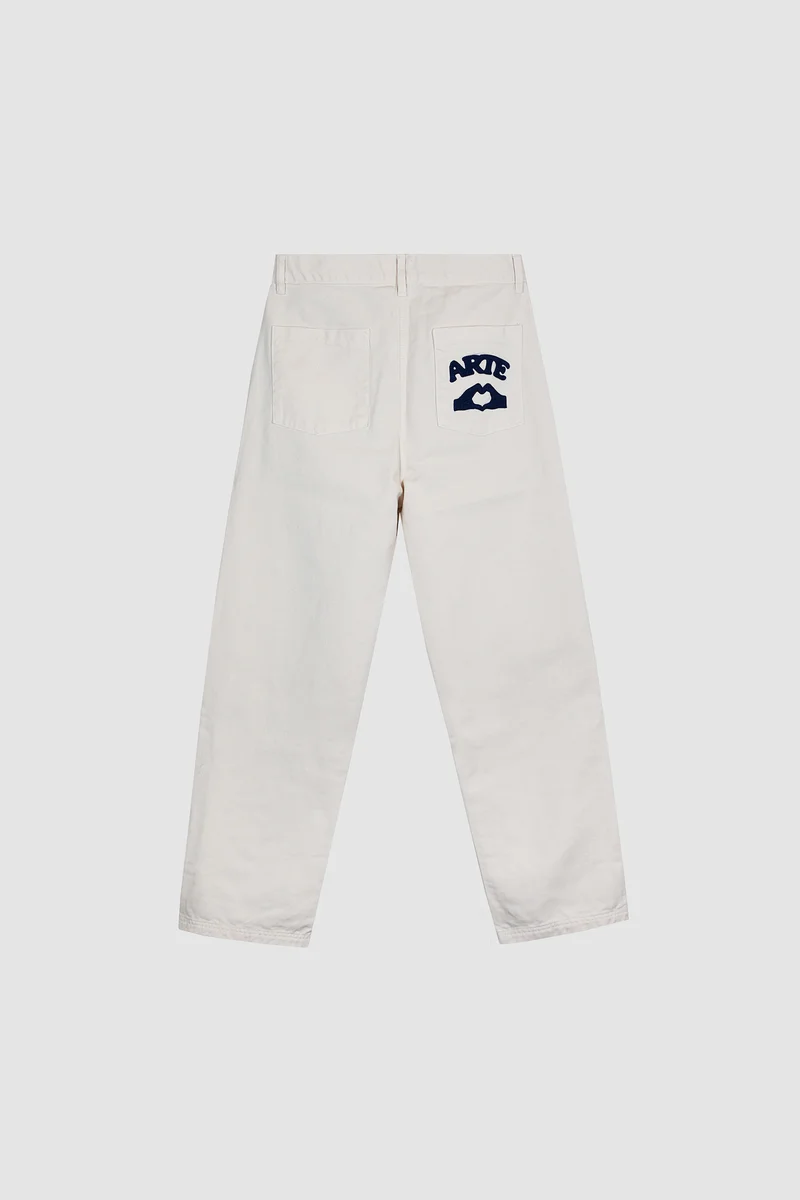 Pantalon Paul Pocket Logo - Crème