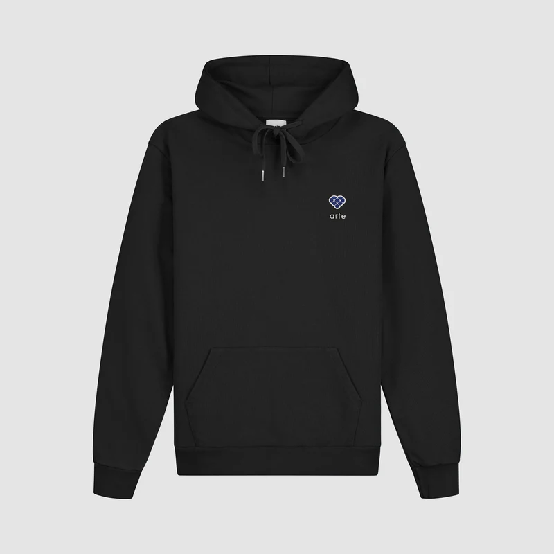 Sweat à capuche Harmon Heart Logo - Noir