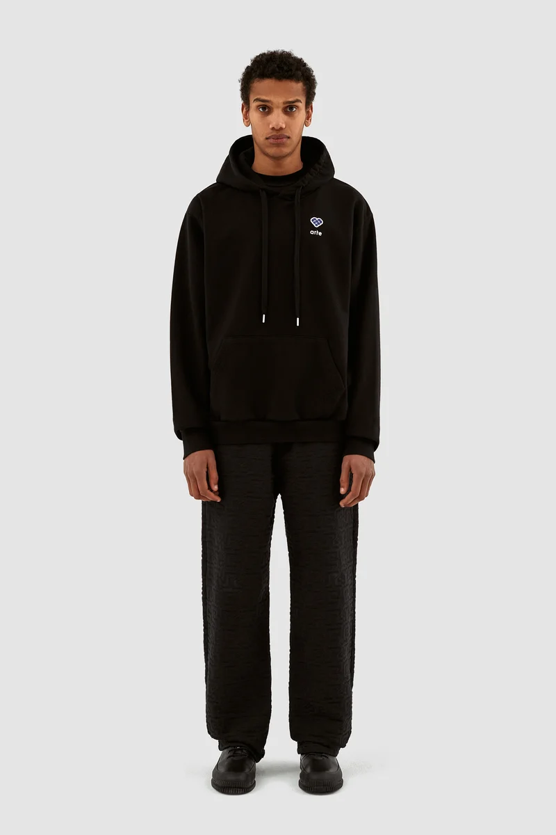 Sweat à capuche Harmon Heart Logo - Noir