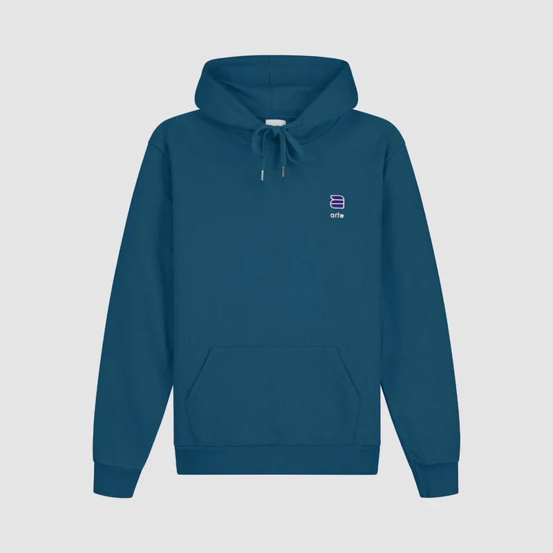 Sweat à capuche Harmon A Logo - Bleu lagon