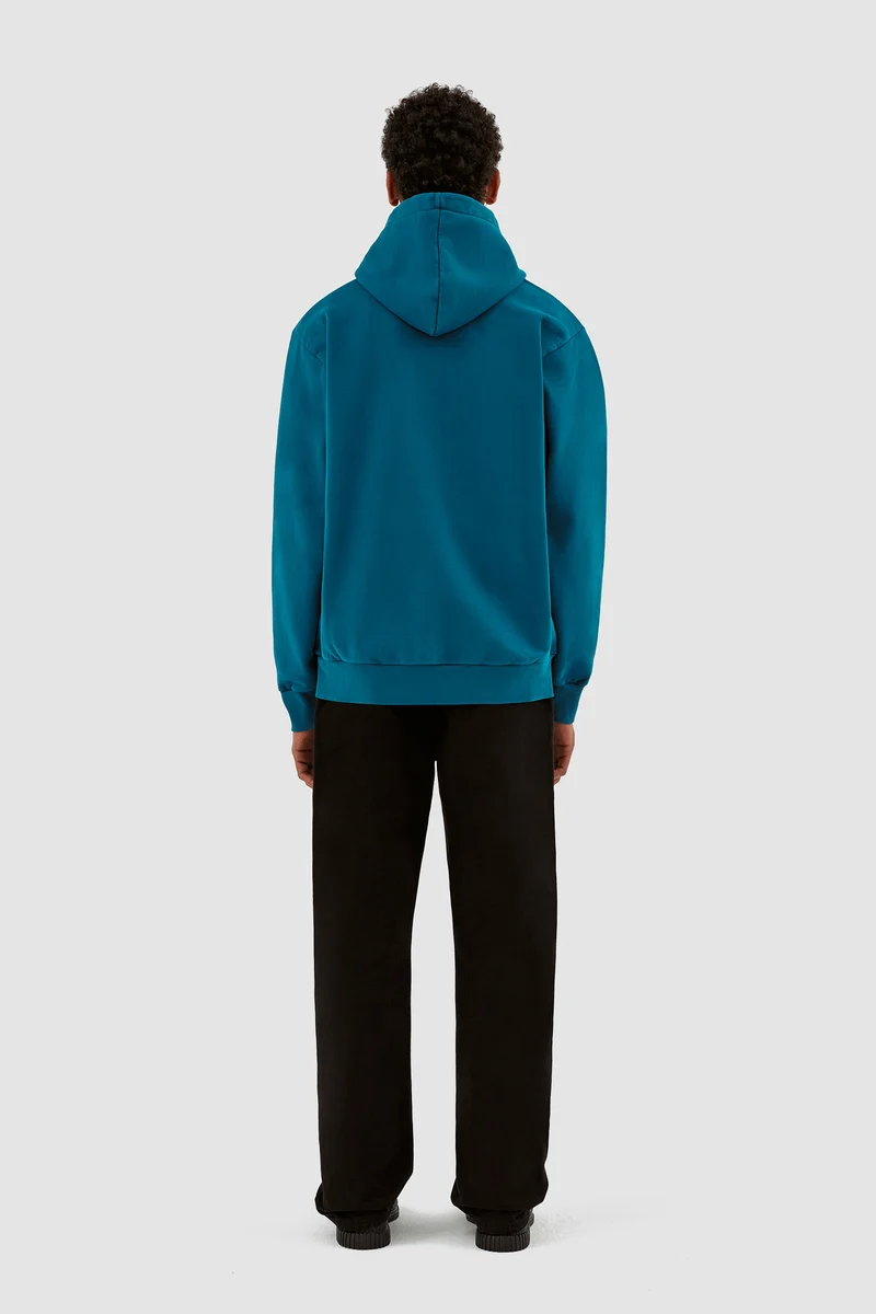 Sweat à capuche Harmon A Logo - Bleu lagon
