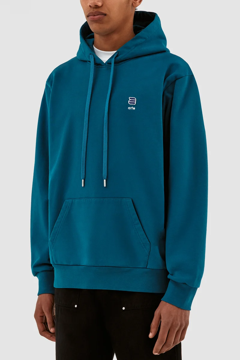 Sweat à capuche Harmon A Logo - Bleu lagon