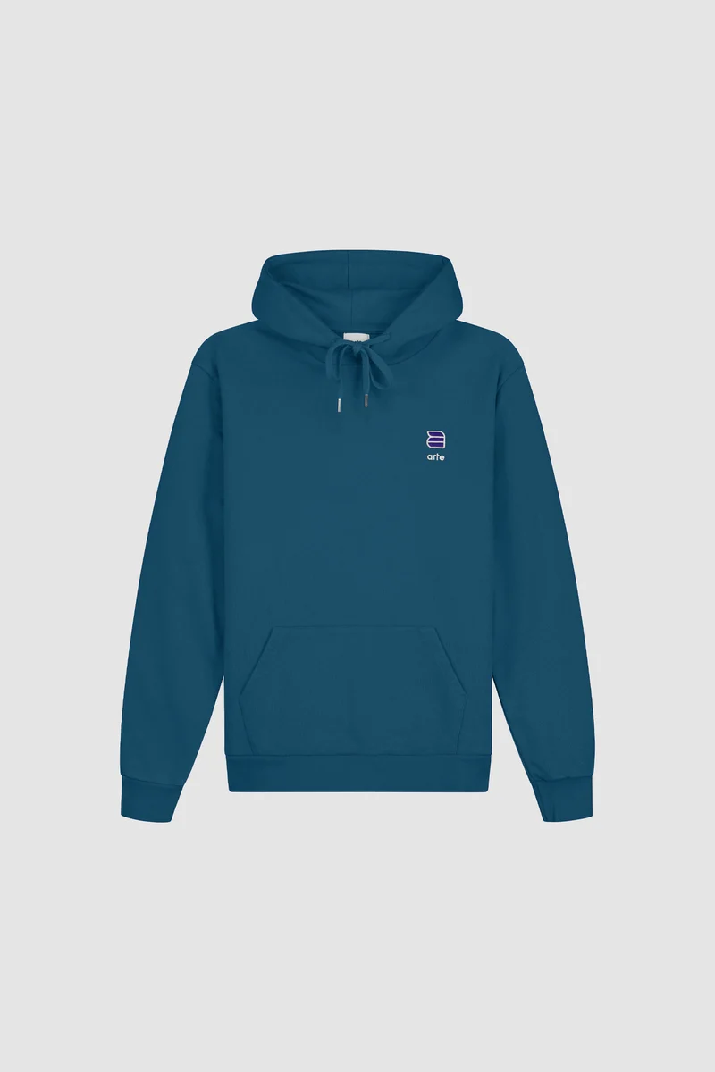 Sweat à capuche Harmon A Logo - Bleu lagon