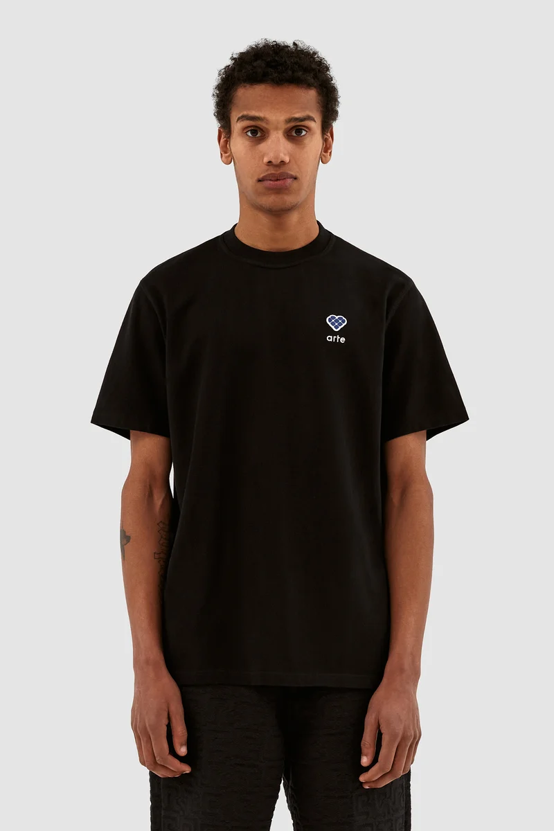 Tommy Heart Patch T-shirt - Noir