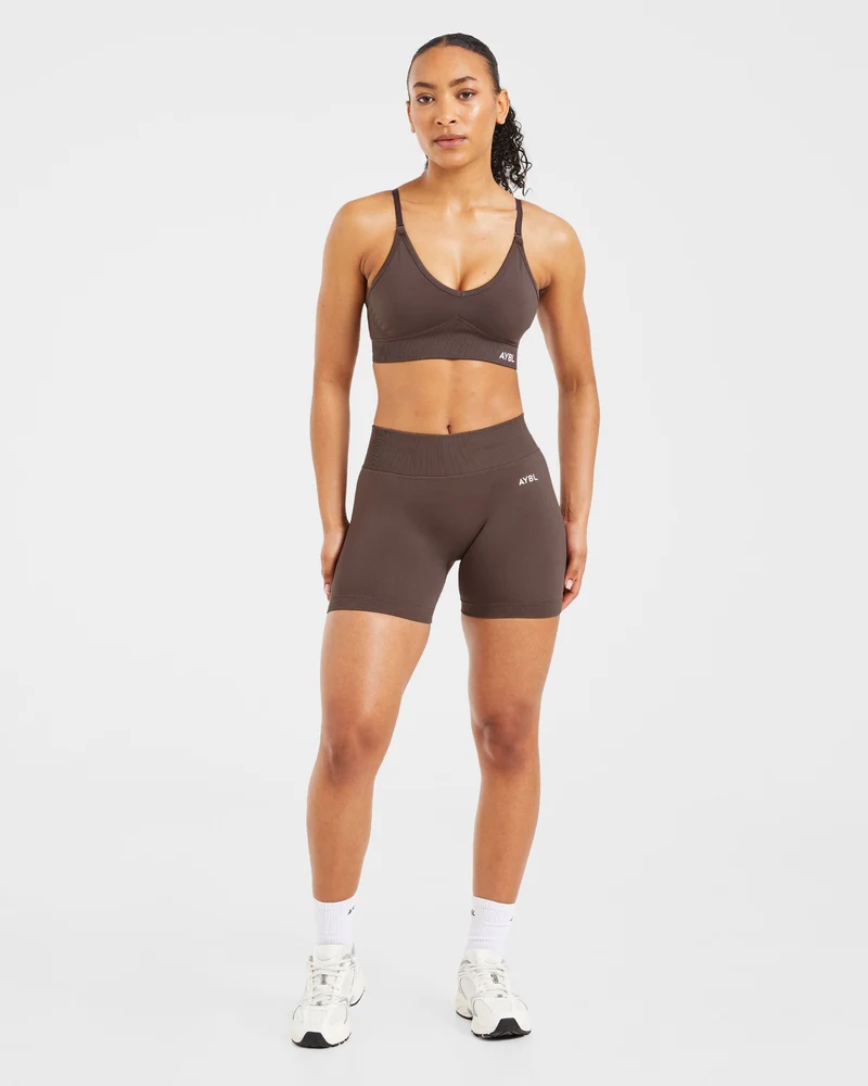 Adapt Seamless Shorts | 4.5" - Brun