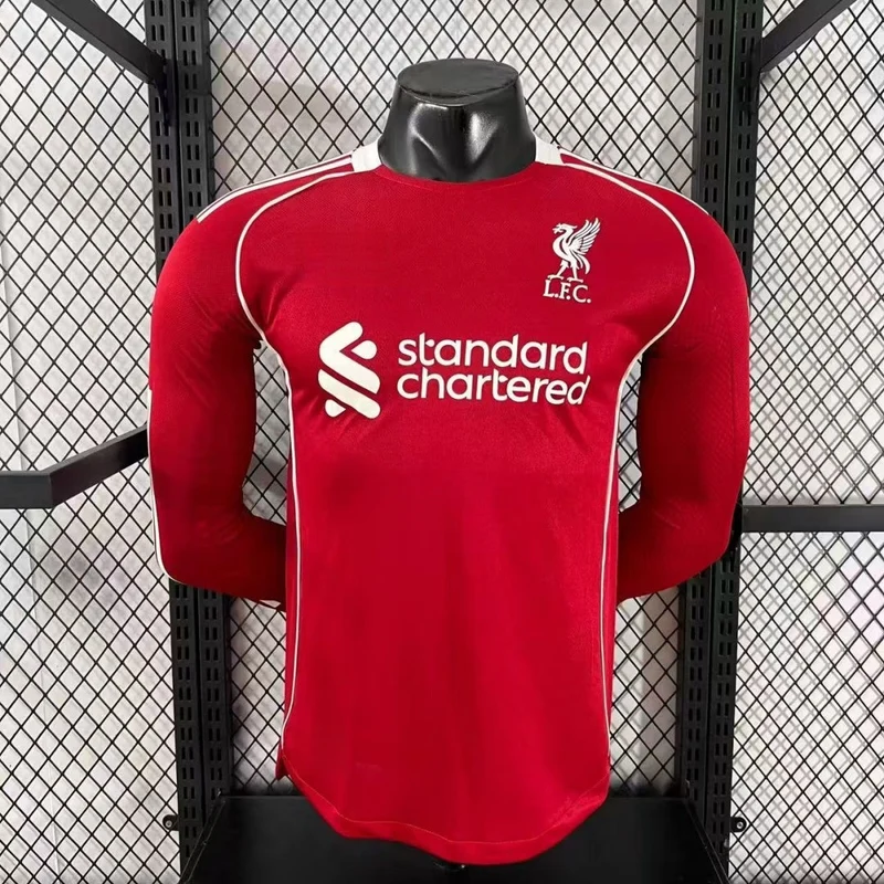 Maillot 25/26 Liverpool Domicile player Manches Longues