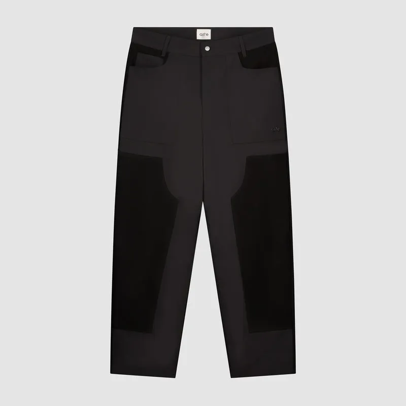 Pantalon combiné nylon/laine - Noir
