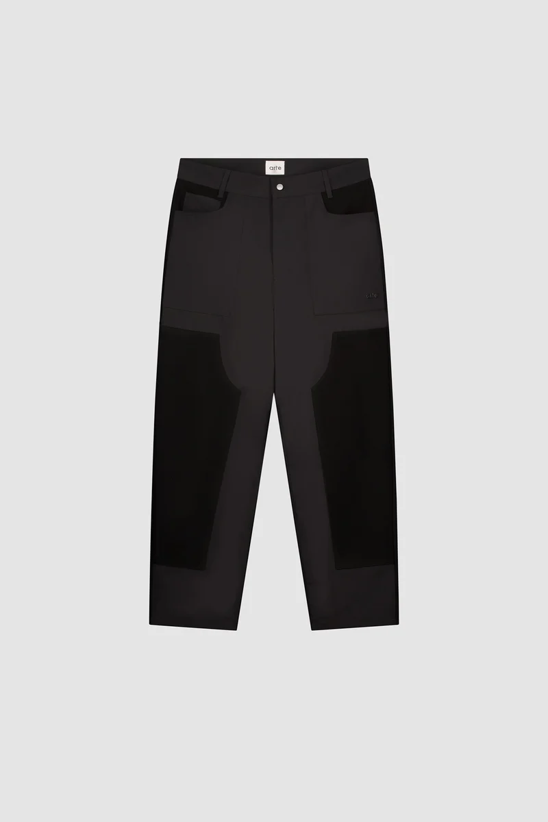 Pantalon combiné nylon/laine - Noir