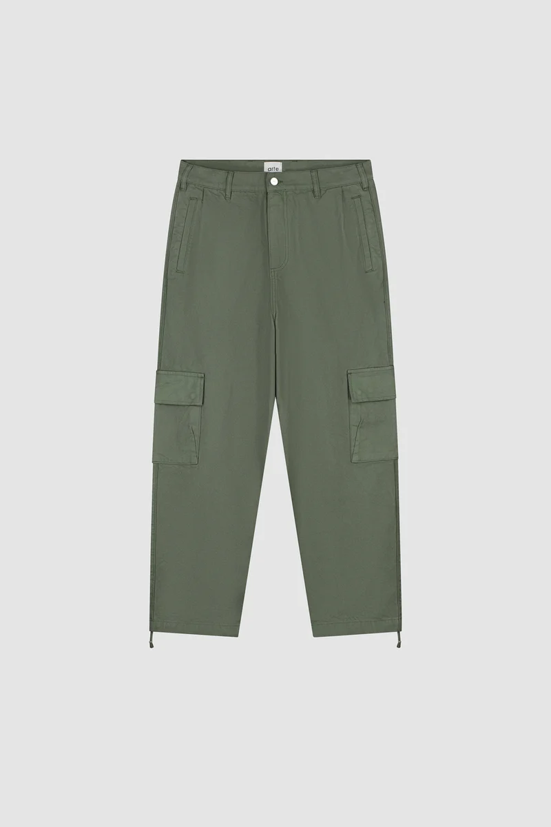 Pantalon cargo bas - Vert