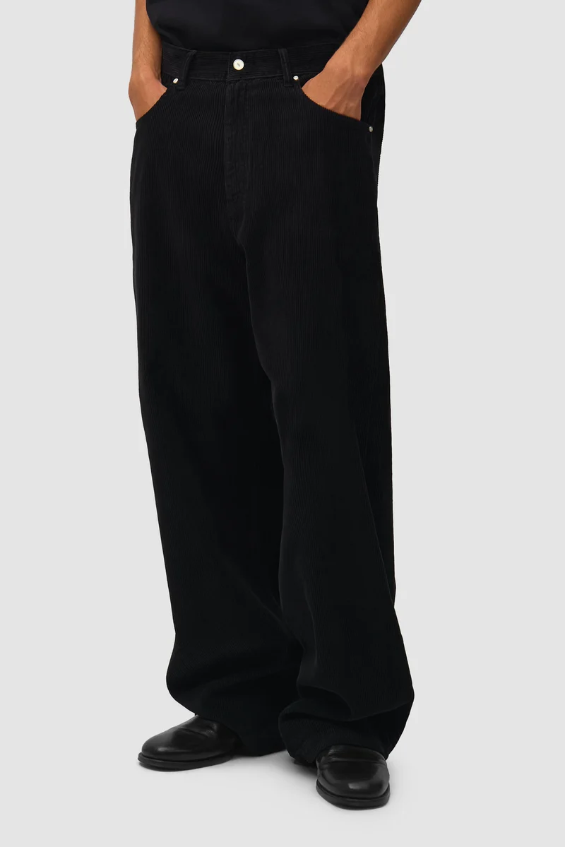 Pantalon en velours côtelé - Noir