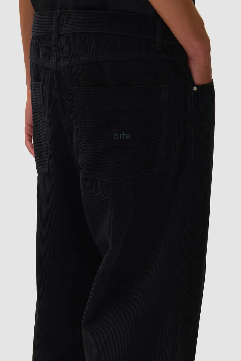 Pantalon en velours côtelé - Noir