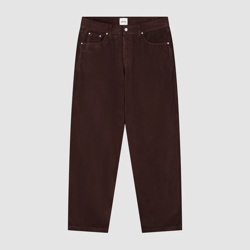 Pantalon en velours côtelé - Marron