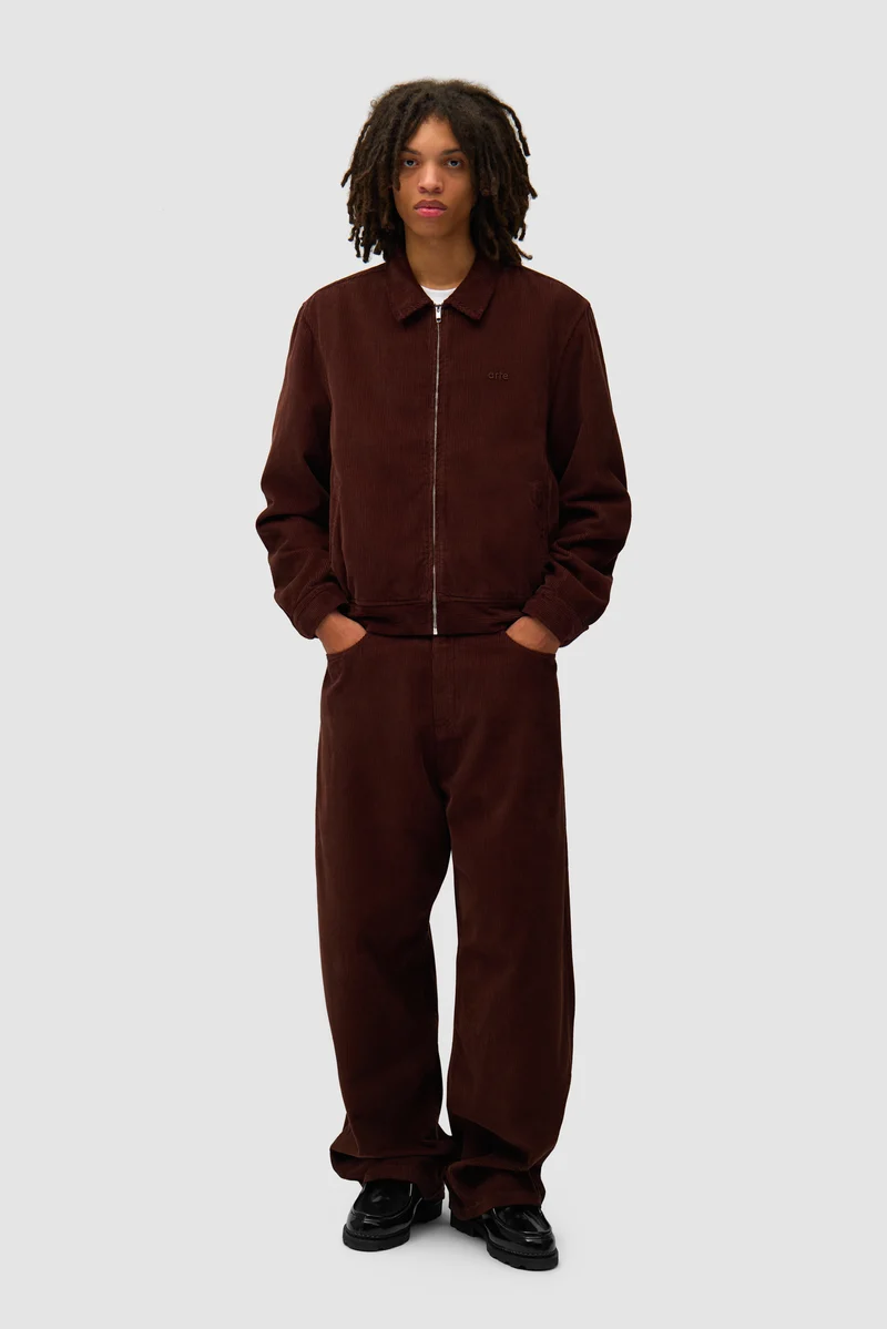 Pantalon en velours côtelé - Marron