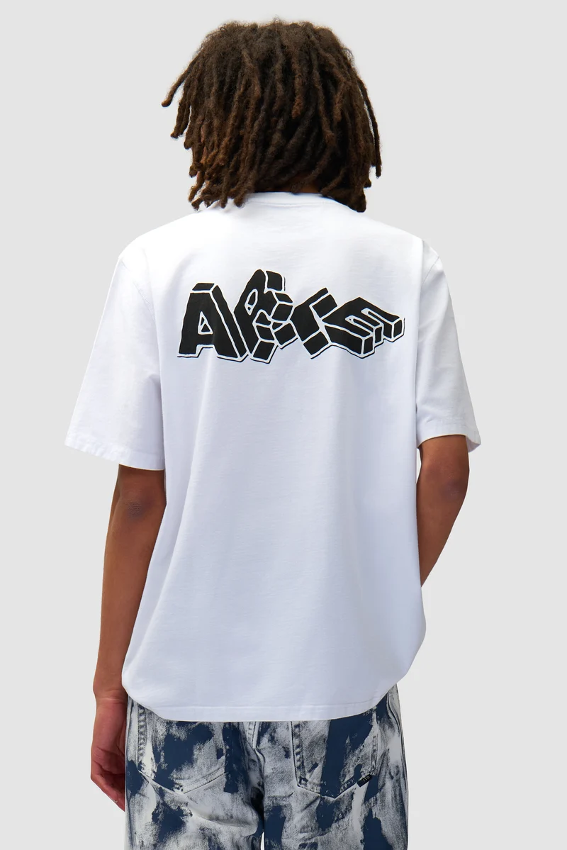 T-shirt imprimé Blocks - Blanc