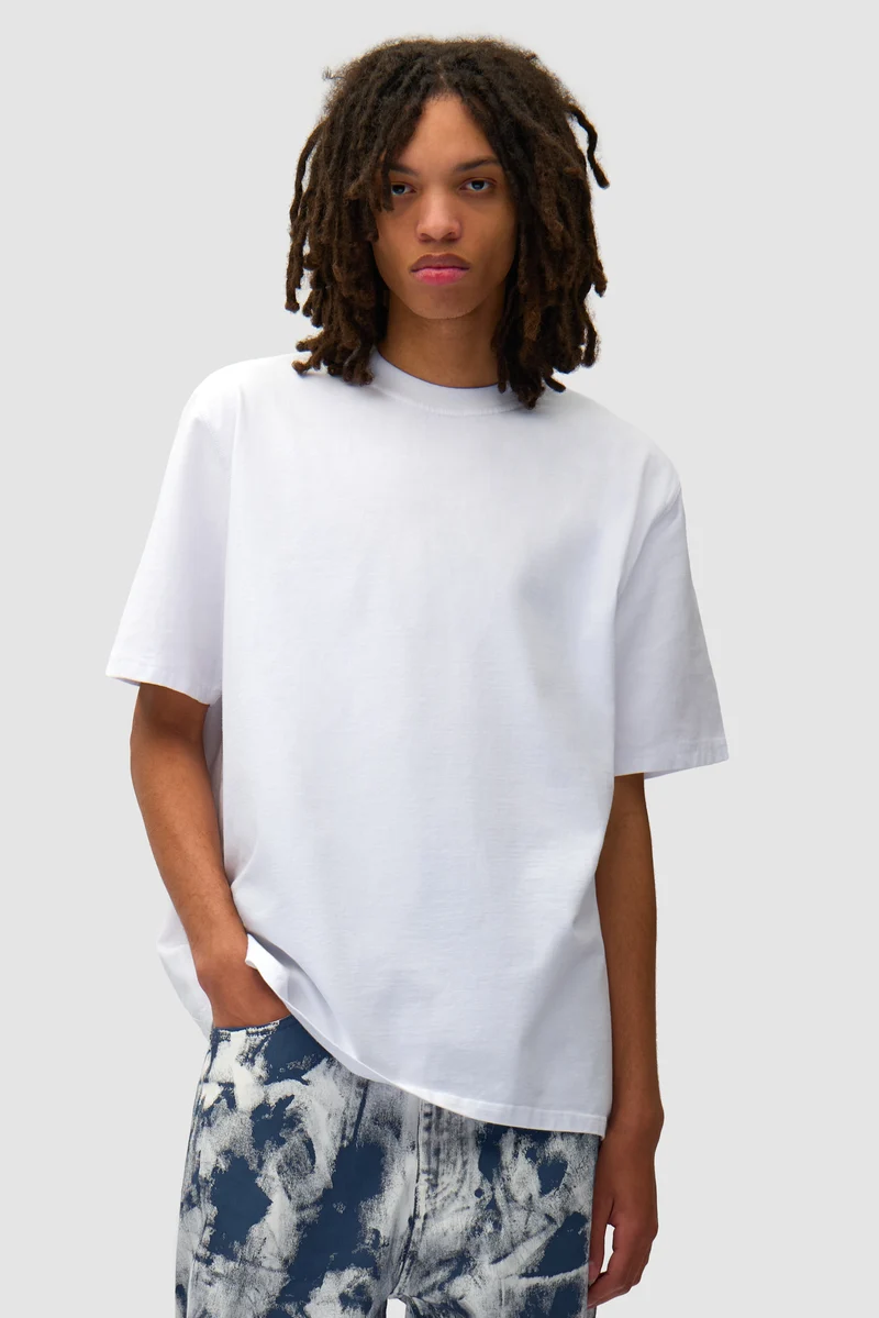 T-shirt imprimé Blocks - Blanc