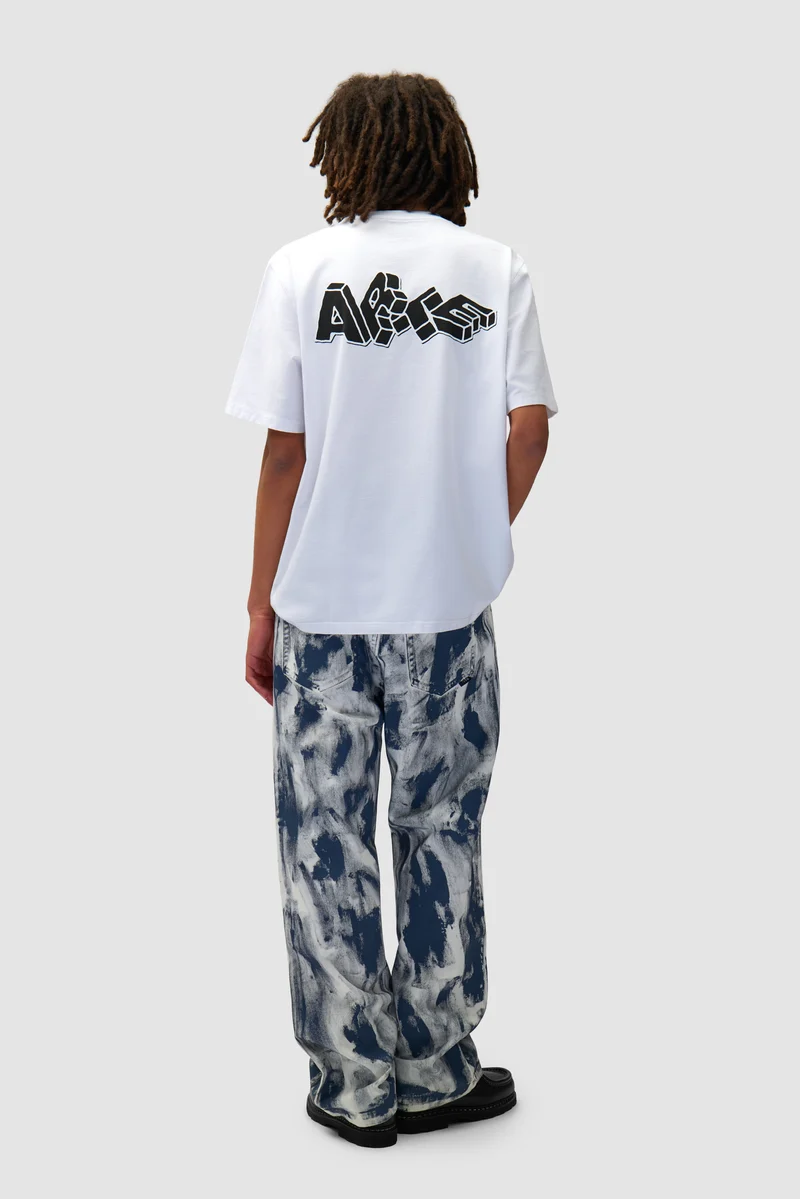 T-shirt imprimé Blocks - Blanc