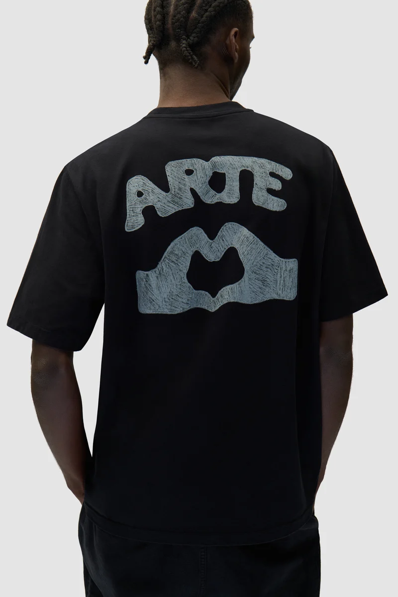 T-shirt Diels Scribble - Noir