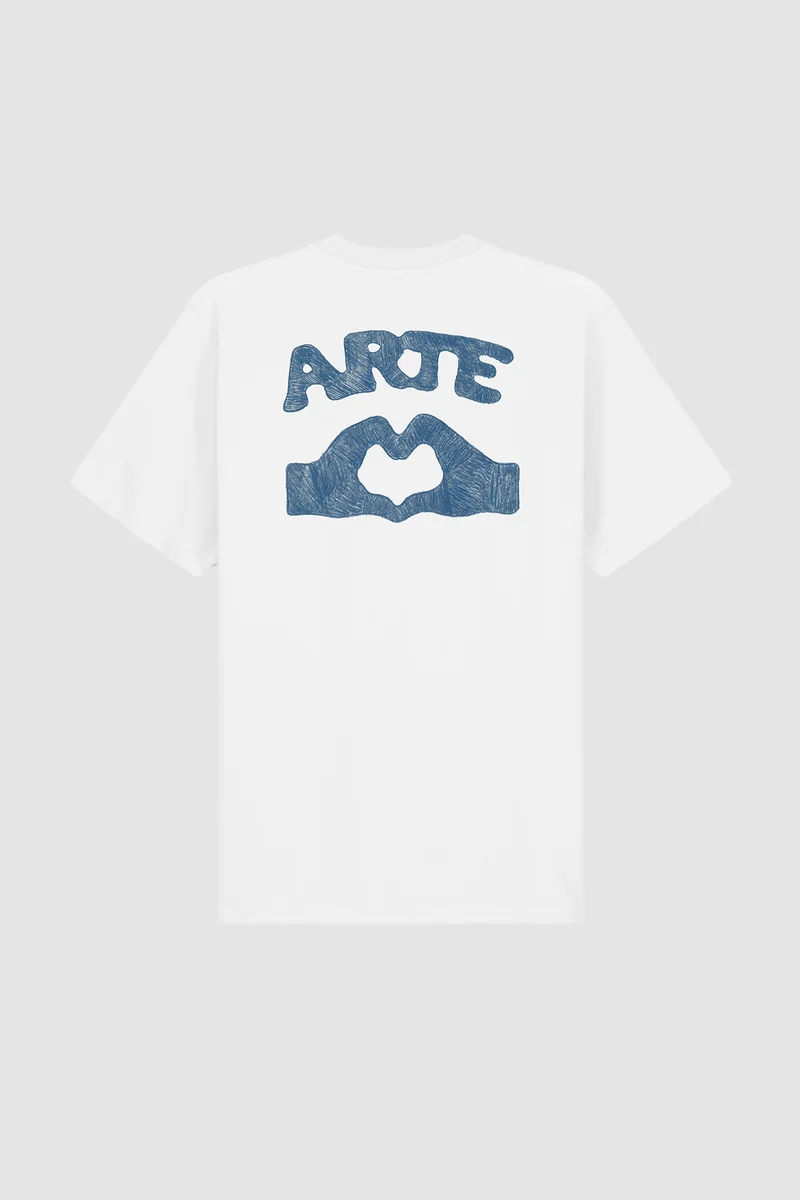 T-shirt Diels Scribble - Blanc
