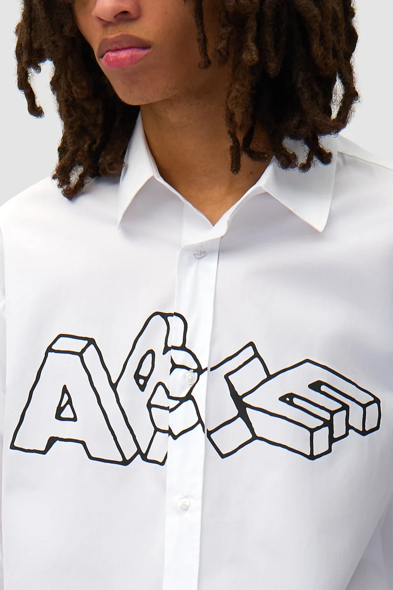 Arte Blocks Shirt - Blanc