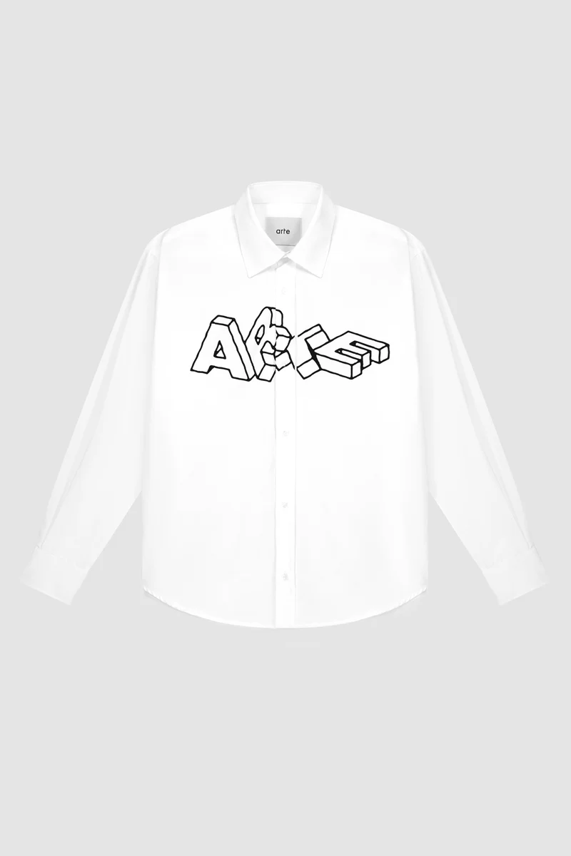Arte Blocks Shirt - Blanc