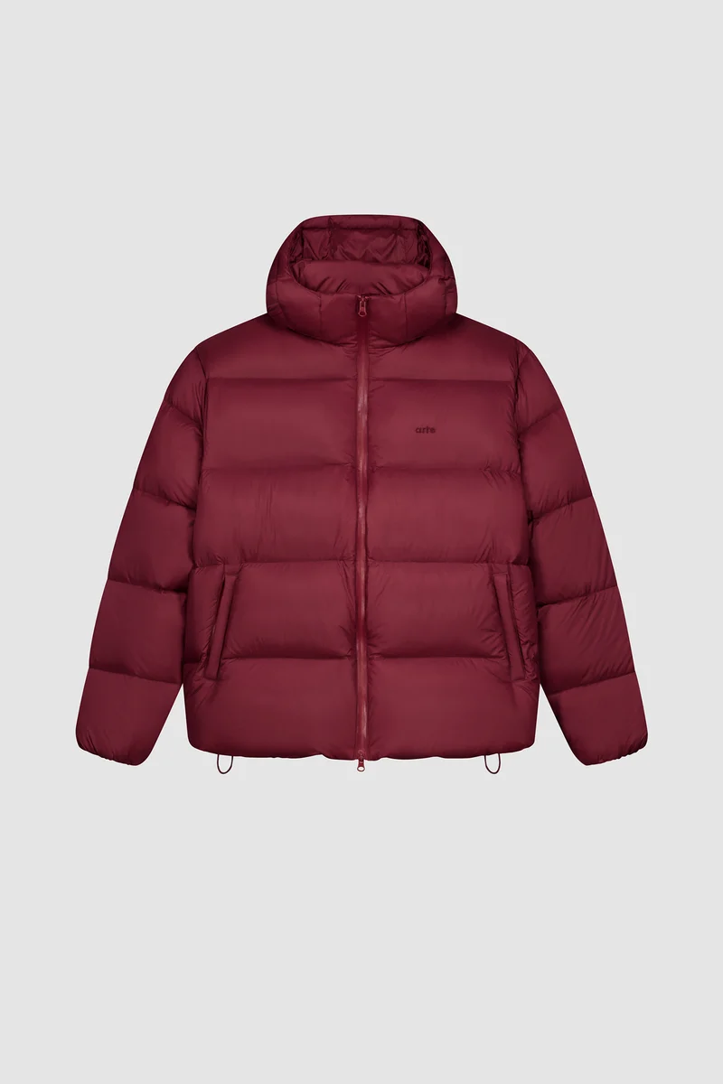 Arte Puffer Jacket - Bordeaux