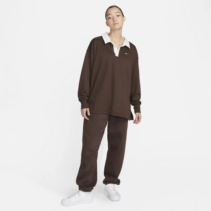 Nike Polo oversize à manches longues pour femme Sportswear E