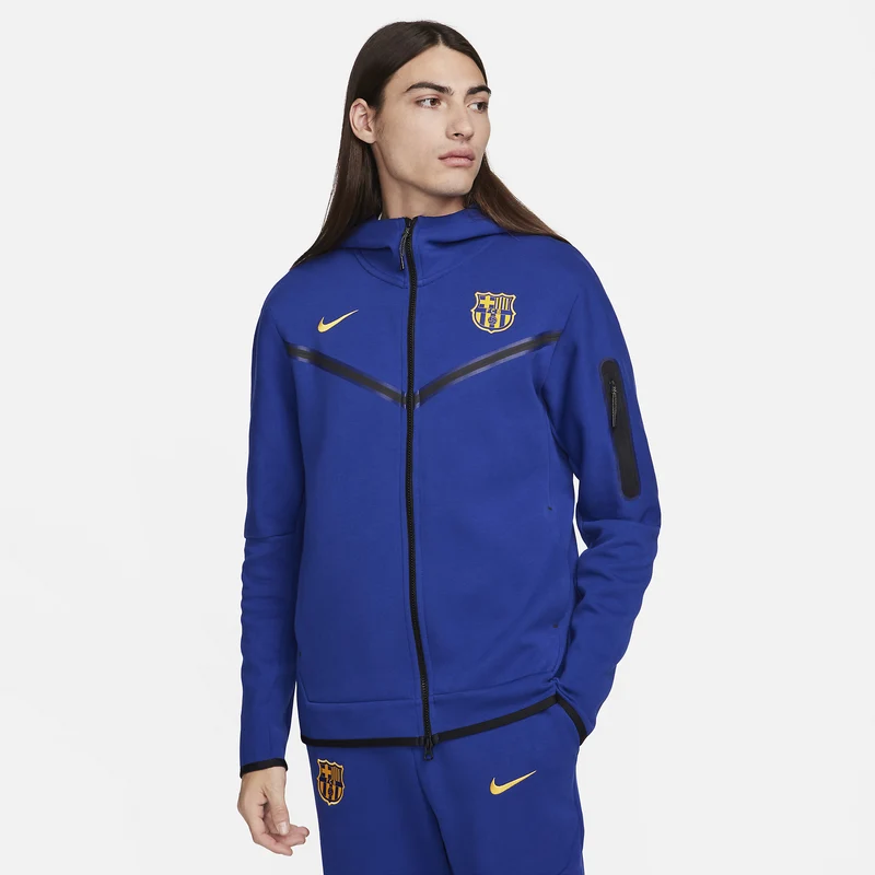 Nike Sweat à capuche zippé Football pour homme FC Barcelona