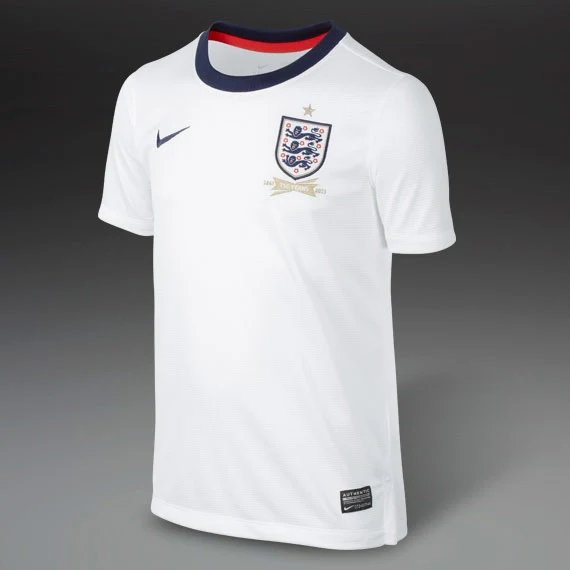 Nike Angleterre 2013 Domicile Manche Courte