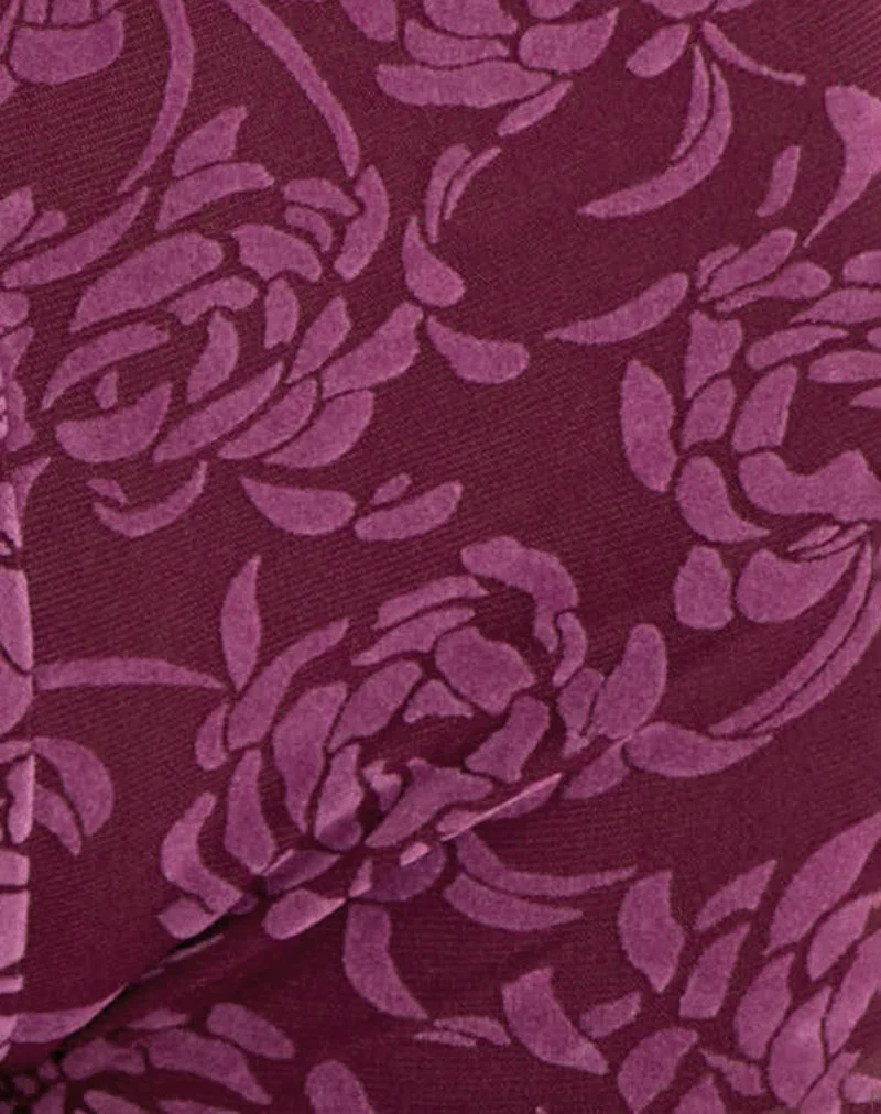 Sera Micro Short, coloris « Flock Shadow Leaf Plum »