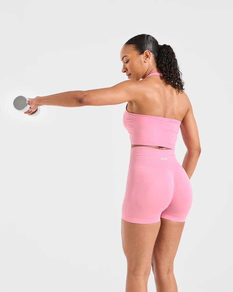 Empower Seamless Shorts - Baby Rose
