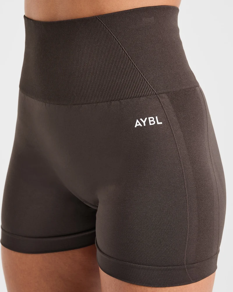 Empower Seamless Shorts - Cocoa Marron