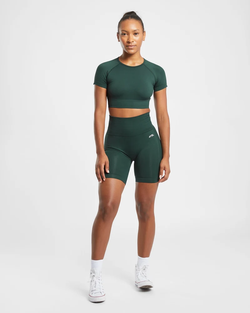 Empower Seamless Cycling Shorts - Dark Vert
