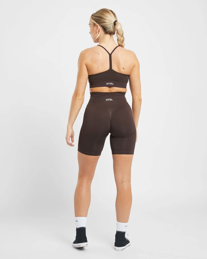 Empower Seamless Cycling Shorts - Cocoa Marron